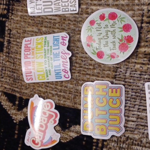 $4 Add-on New Colorful "Rude" Stickers - Set Of 30 - Picture 2 of 9